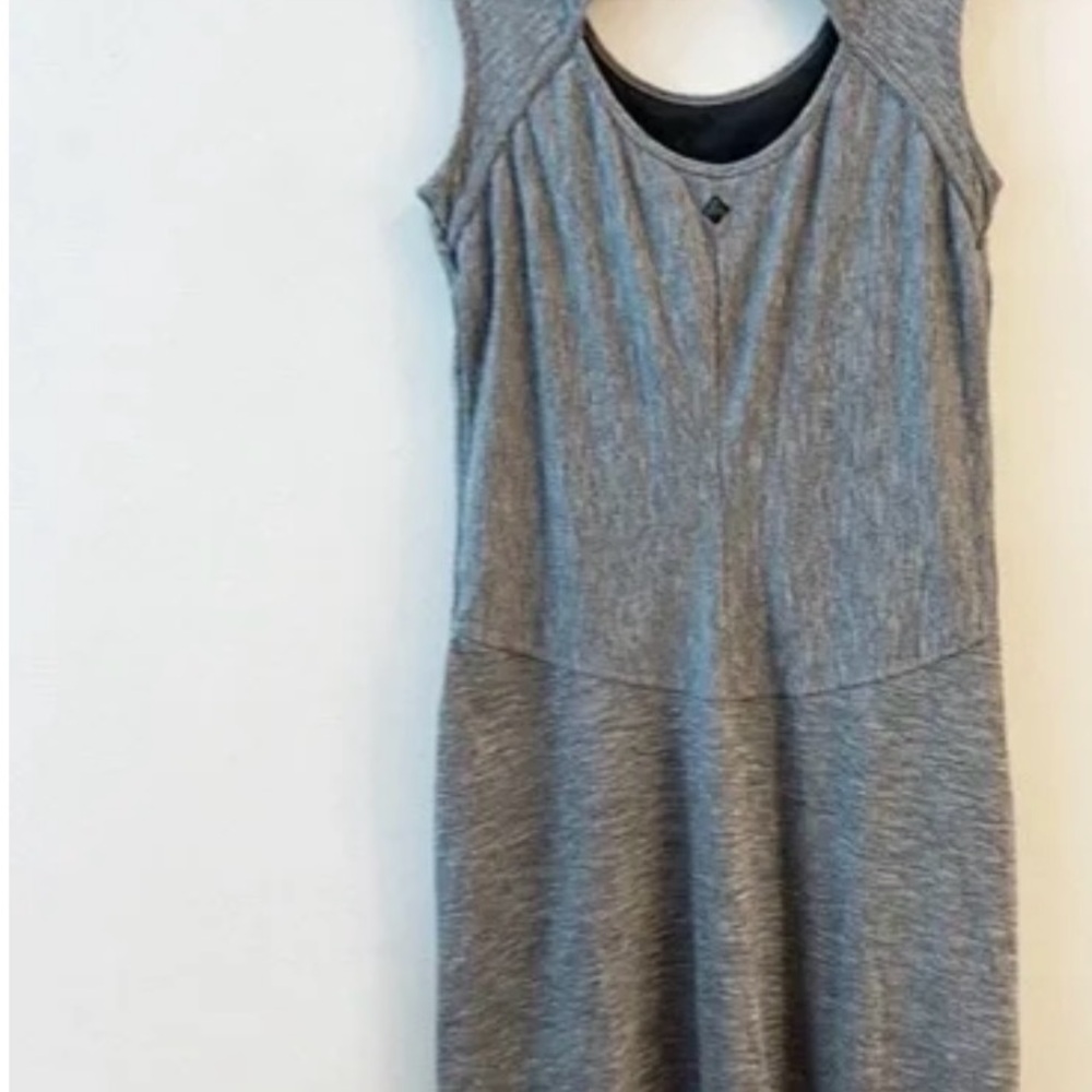 Prana Gray Backless Sleeveless Dress